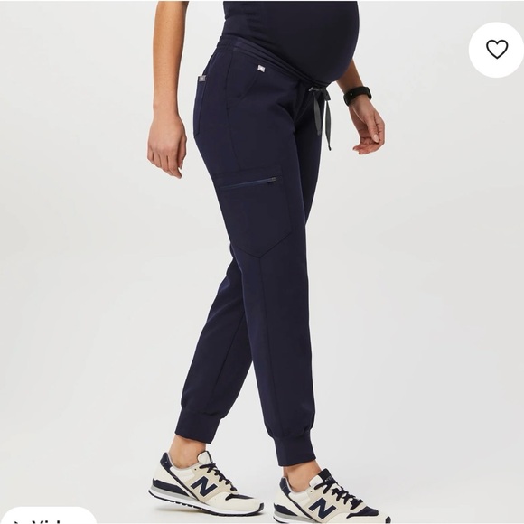 Figs Pants - FIGS Zamora Maternity Scrub Pants – Navy Blue | Size Small